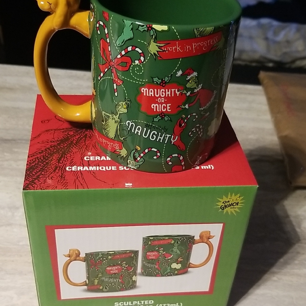 Dr. Seuss Sculplted Grinch Mug Max